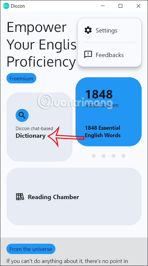 Tra từ điển trên Diccon Evo