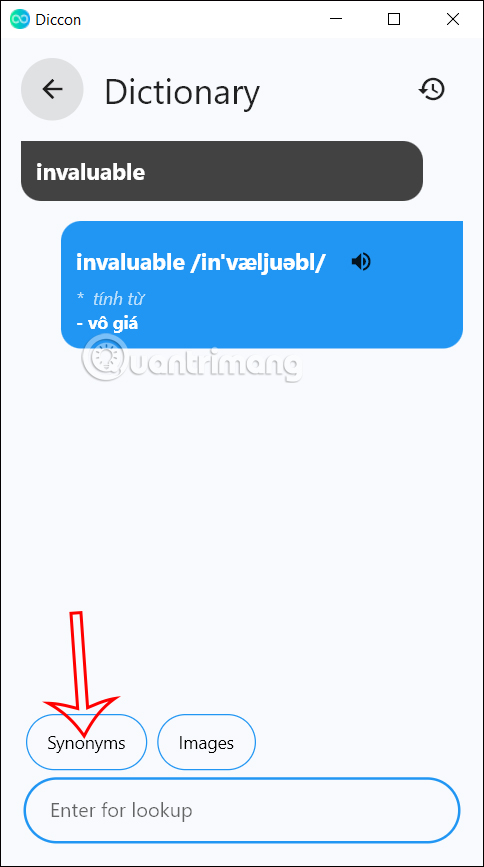 Tra từ điển đồng nghĩa trên Diccon Evo