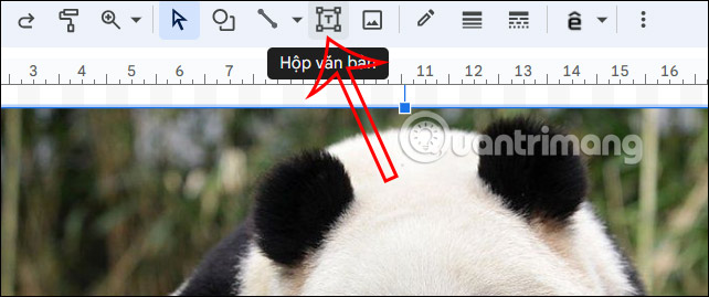 Hộp văn bản cho bản vẽ trên Google Docs