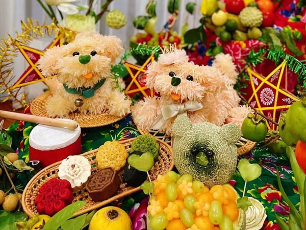 Bài thuyết trình mâm ngũ quả trung thu với chủ đề: Mái ấm gia đình yêu thương