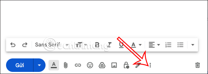 Tùy chọn gửi Gmail 