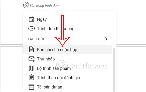 Tạo ghi chú cuộc họp trên Google Docs