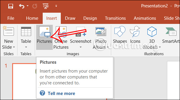 Chèn hình ảnh vào PowerPoint
