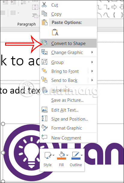 Chuyển ảnh SVG sang shape trong PowerPoint