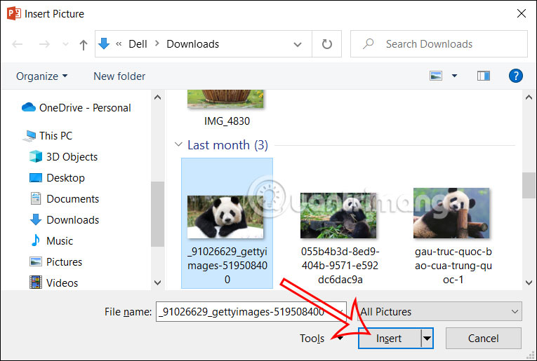 Lồng ảnh vào shape trong PowerPoint
