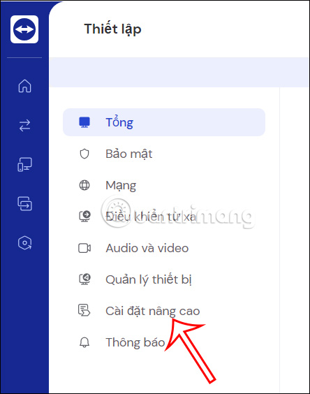 Cài đặt nâng cao TeamViewer