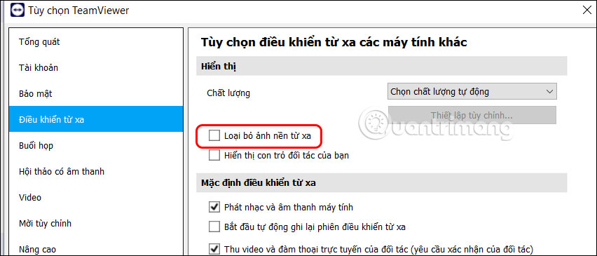 Hiển thị nền máy tính 