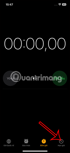 Hẹn giờ trên iPhone