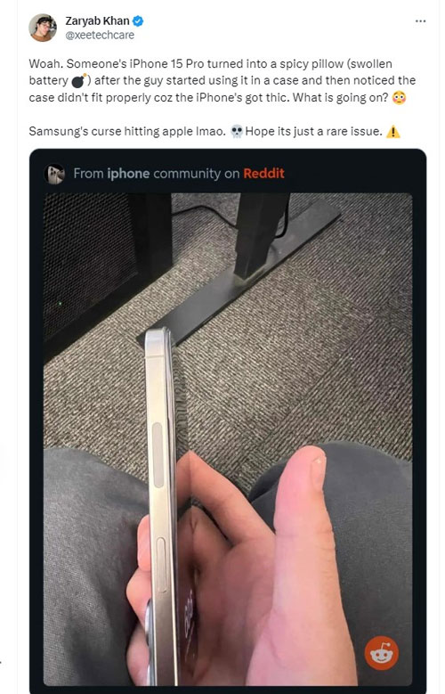 iPhone 15 Pro bị phồng pin