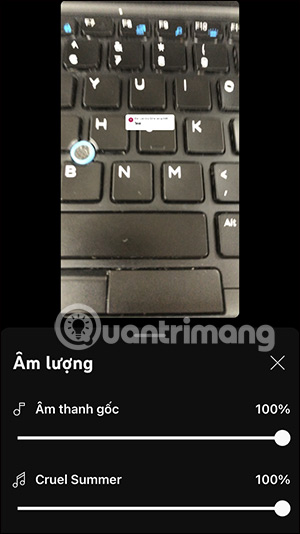 Chỉnh âm lượng video Shorts