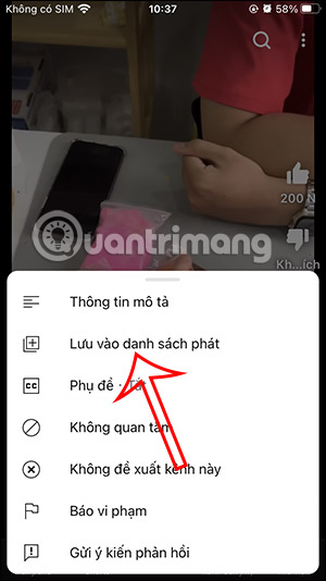 Thêm video YouTube Shorts vào playlist
