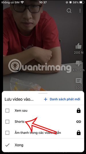 Playlist video YouTube Shorts