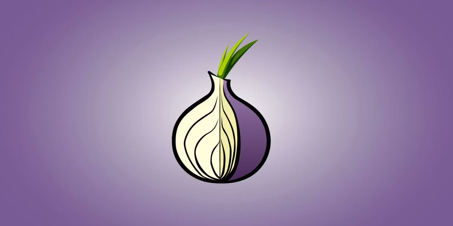 Logo Tor Browser trên nền màu tím