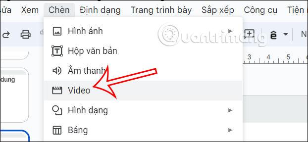 Chèn video vào Google Slides