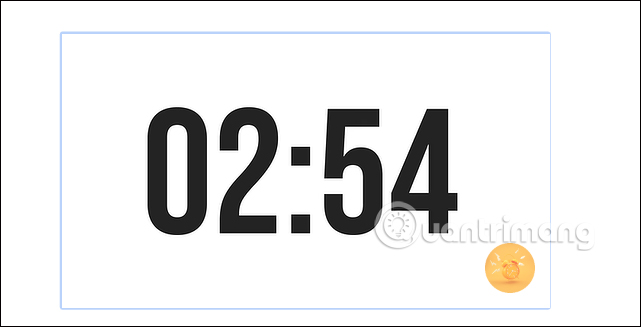 Đồ hồ đếm ngược chèn vào Google Slides