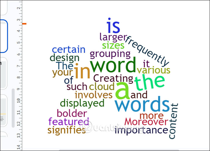 Tạo Word Cloud trong Google Slides