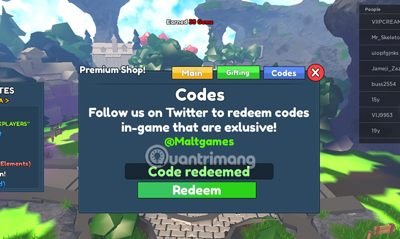 elementals dungeons code