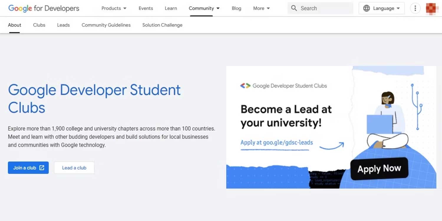 Google Developer Student Clubs (GDSC)