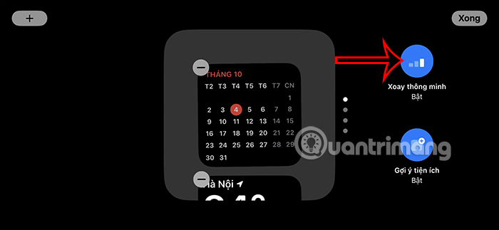 Xoay màn hình chế độ StandBy iPhone