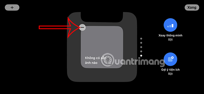 Xóa widget StandBy iPhone