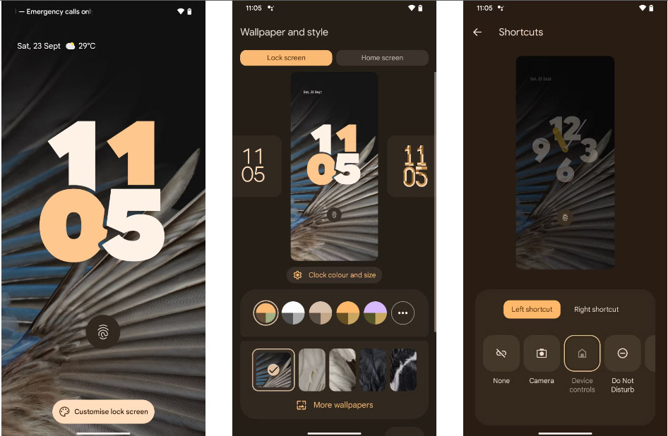 Tùy chỉnh màn hình khóa trên Android 14