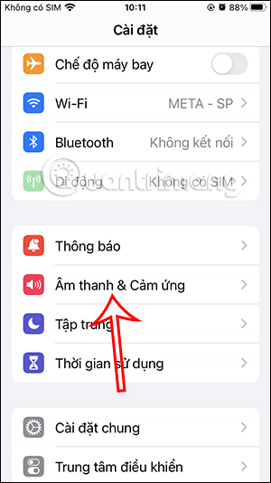Âm thanh và rung trên iPhone