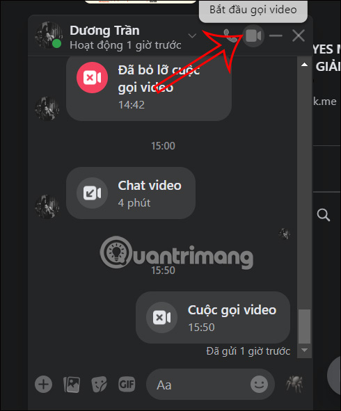 Call videos on computer messenger 