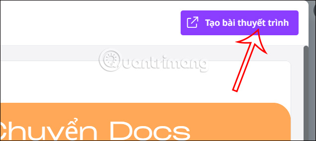 Tạo bài thuyết trình trên Canva