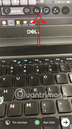 Viết chữ vào Instagram Story