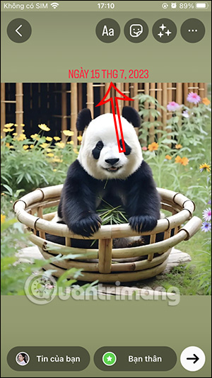 Thay đổi màu sticker ngày Instagram Story