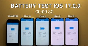 Kiểm tra thời lượng Pin của iPhone XR, XS, 11, 12 khi chạy iOS 17.0.3