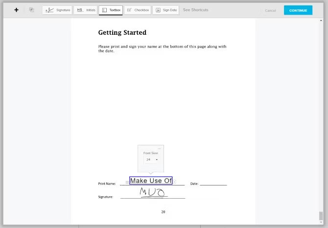 Ký một tài liệu PDF