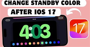 Hướng dẫn đổi màu đồng hồ trong Standby iPhone