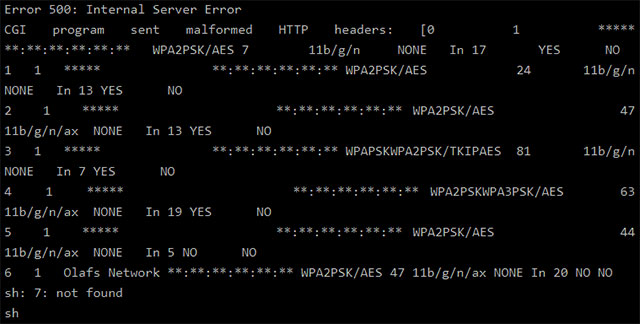 Phản hồi của máy chủ web của Extender