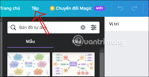 Tệp trong Canva 