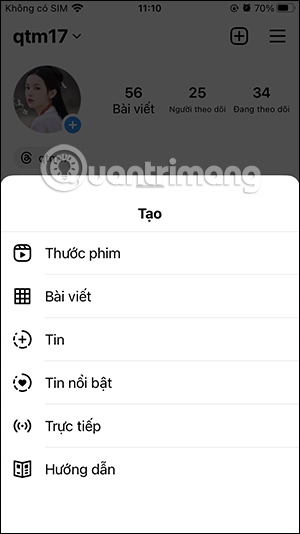 Đăng bài trên Instagram