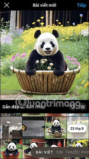 Đăng ảnh lên Instagram
