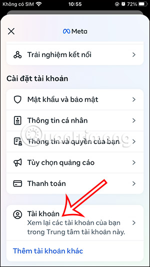 Tài khoản Instagram đã liên kết