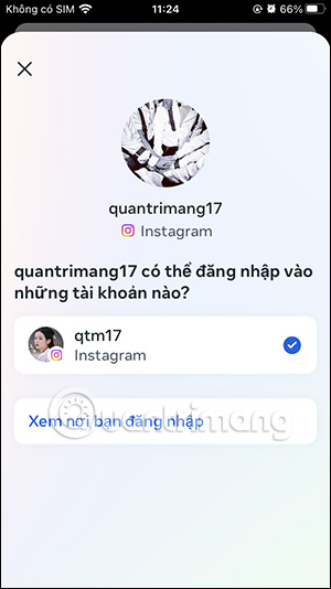 Gỡ đăng nhập cùng nhau giữa 2 tài khoản Instagram