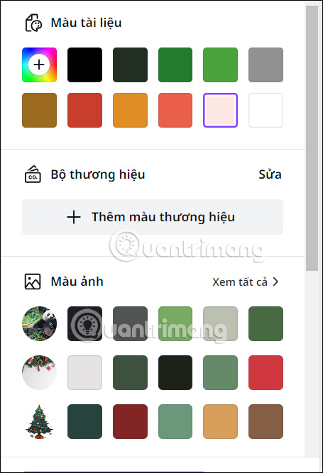 Chọn nền cho thiết kế trên Canva 