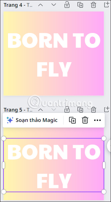 Bản sao của chữ trên Canva 