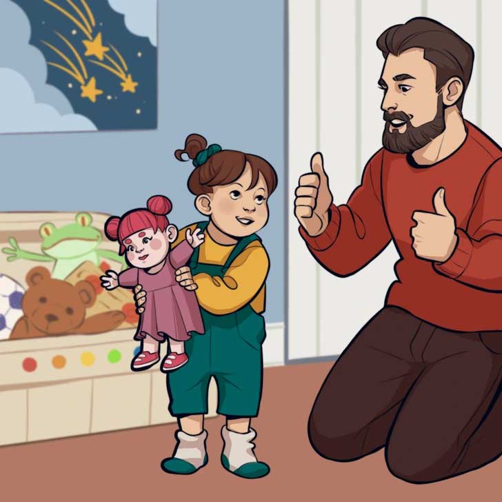 Khích lệ tinh thần của trẻ