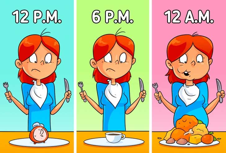 Cơn đói khiến bạn ăn quá nhiều