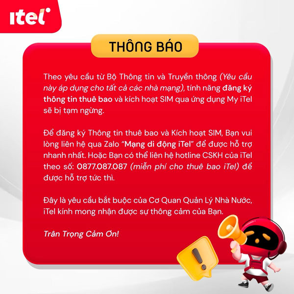 Các nhà mạng ảo đồng loạt dừng đăng ký SIM online