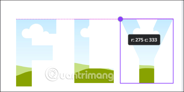 Chỉnh vị trí văn bản trên Canva