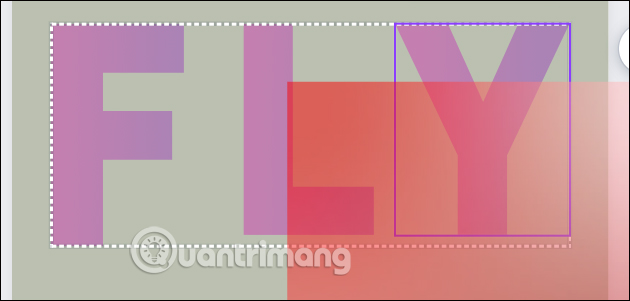 Dùng màu gradient cho văn bản Canva
