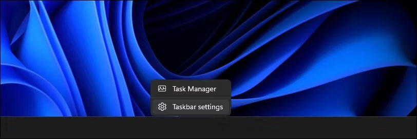 Cài đặt Taskbar Windows 11