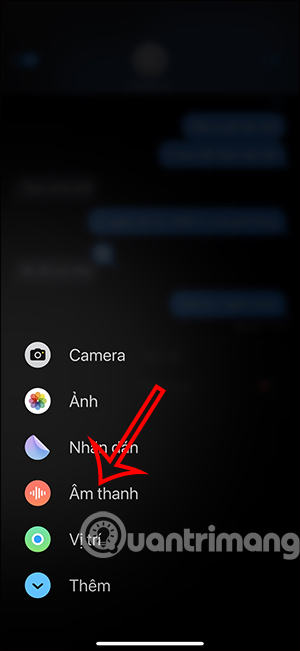 Nhắn tin Âm thanh trên iPhone