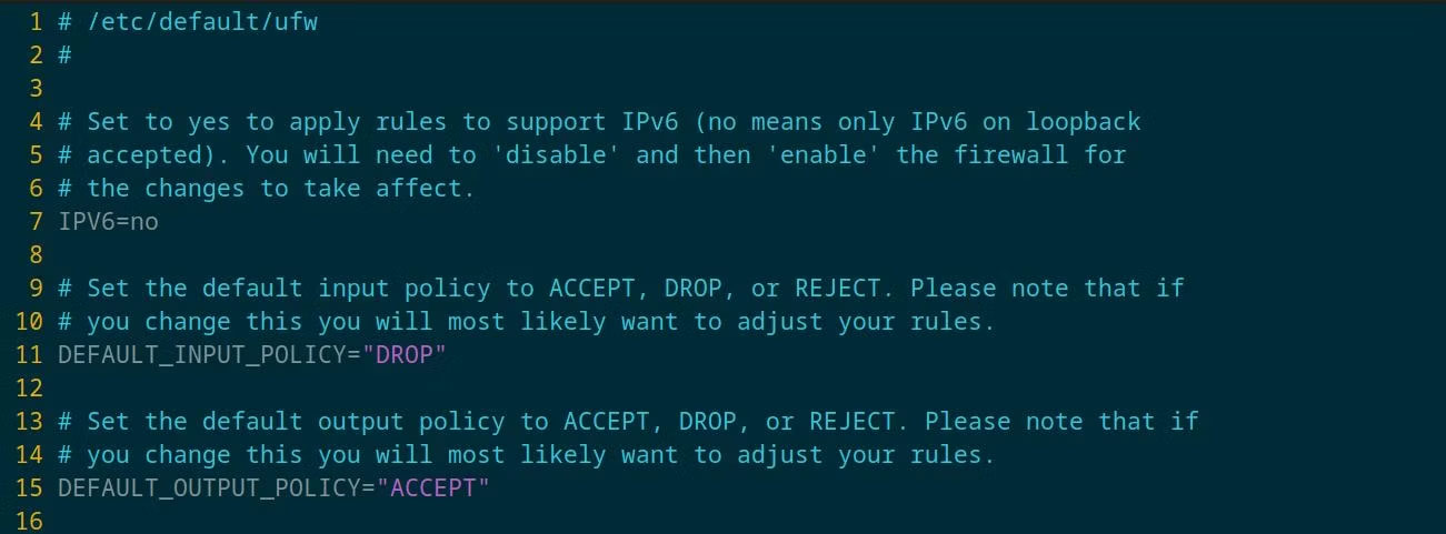 Cách vô hiệu hóa quy tắc IPv6 trong UFW để tăng cường bảo mật tường lửa trên Linux