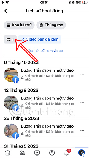 Bộ lọc video Facebook